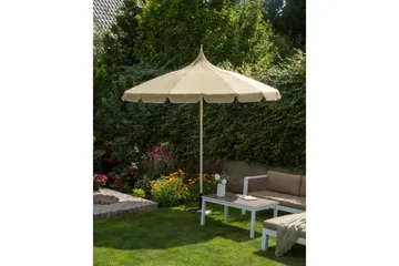 Balkongparasoll Beliani Minoa Beige Beige - Hagemøbler & utemiljø - Solbeskyttelse - Parasoller - Balkongparasoll