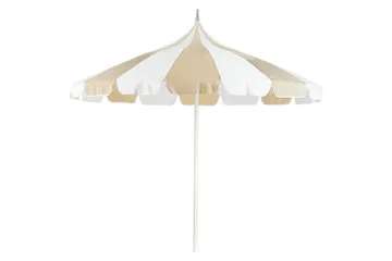 Balkongparasoll Beliani Minoa Beige Beige||White