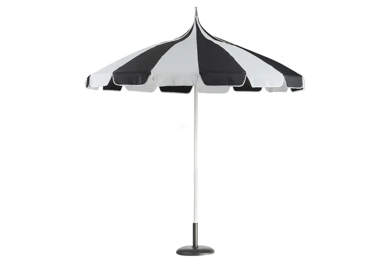 Balkongparasoll Beliani Minoa Beige Black||White - Hagemøbler & utemiljø - Solbeskyttelse - Parasoller - Balkongparasoll