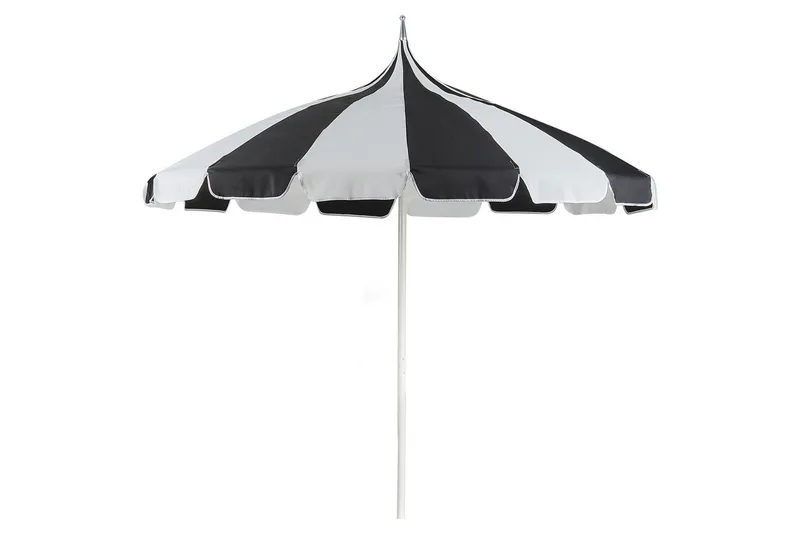 Balkongparasoll Beliani Minoa Beige Black||White - Hagemøbler & utemiljø - Solbeskyttelse - Parasoller - Balkongparasoll