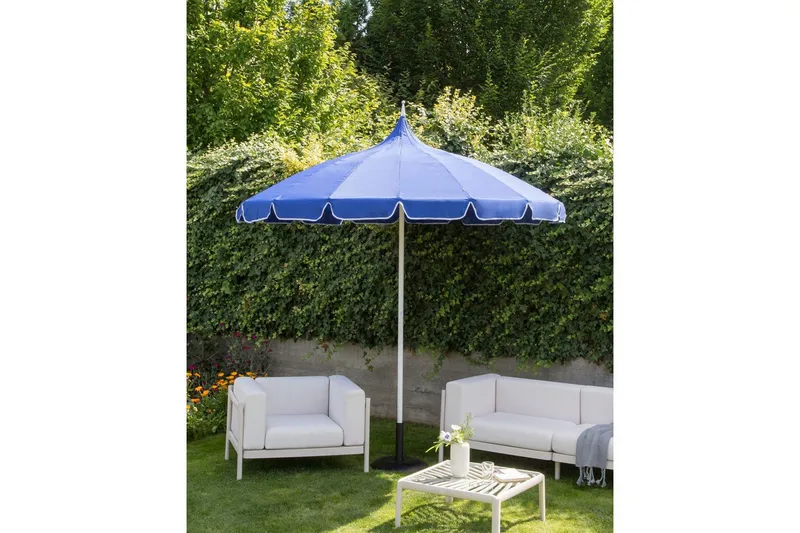 Balkongparasoll Beliani Minoa Beige blue - Hagemøbler & utemiljø - Solbeskyttelse - Parasoller - Balkongparasoll
