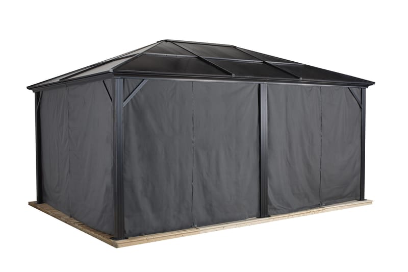 Draperi Meridien Pergola 18 kvm Grå - Pergola