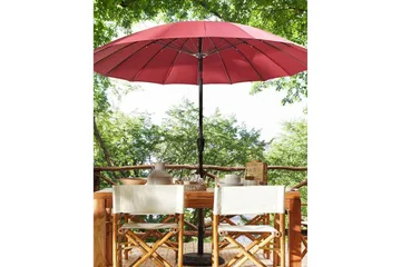 Faenza Parasol 255 cm - Rød Svart - Hagemøbler & utemiljø - Solbeskyttelse - Parasoller