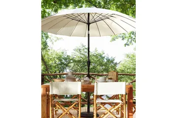 Faenza Parasol 255 cm - Beige/Sort - Hagemøbler & utemiljø - Solbeskyttelse - Parasoller