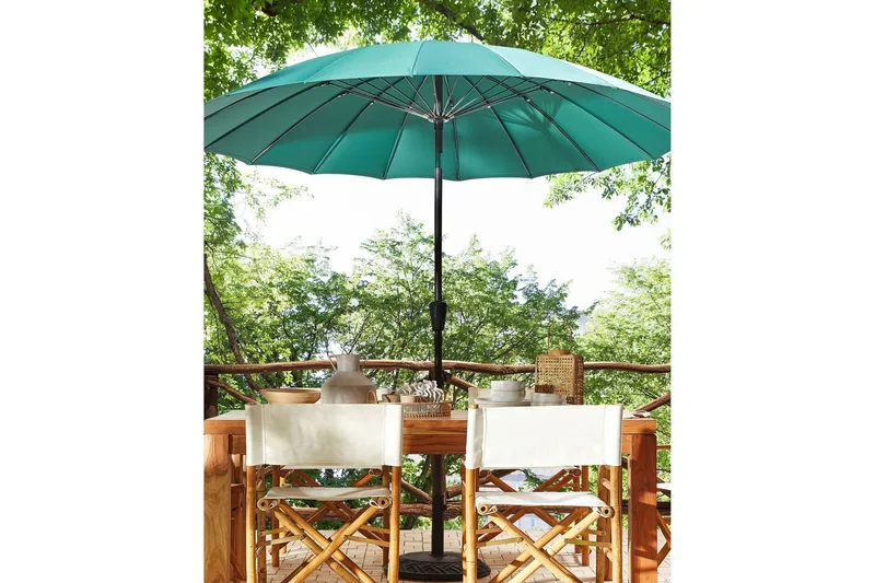 Faenza Parasol 255 cm - Grønn/Svart - Hagemøbler & utemiljø - Solbeskyttelse - Parasoller - Balkongparasoll