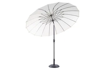 Faenza Parasol 255 cm - Beige/Sort - Hagemøbler & utemiljø - Solbeskyttelse - Parasoller