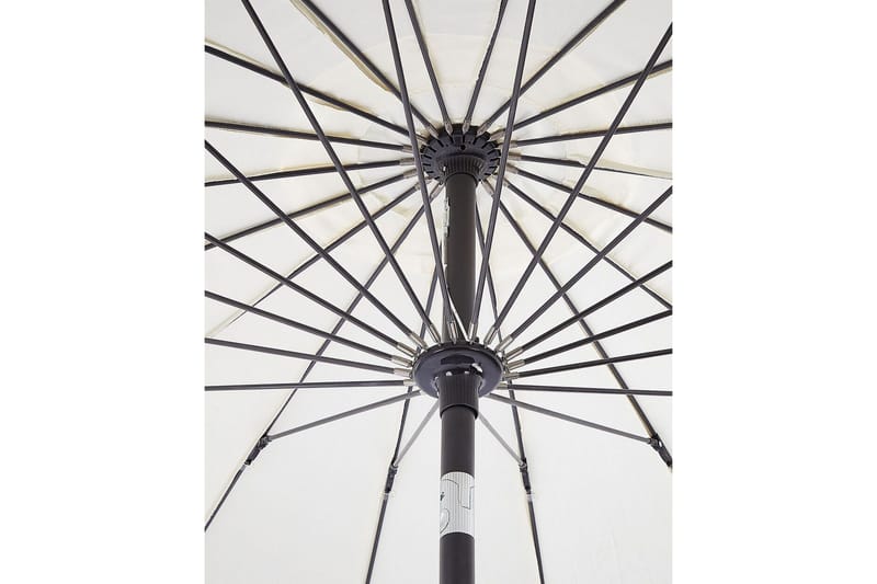 Faenza Parasol 255 cm - Beige/Sort - Hagemøbler & utemiljø - Solbeskyttelse - Parasoller