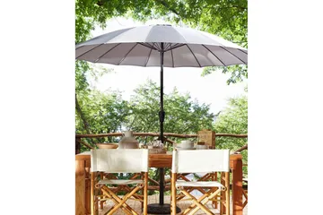 Faenza Parasol 255 cm - Svart/Grå - Hagemøbler & utemiljø - Solbeskyttelse - Parasoller