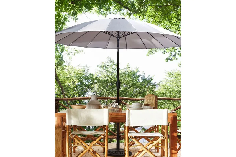 Faenza Parasol 255 cm - Svart/Grå - Hagemøbler & utemiljø - Solbeskyttelse - Parasoller