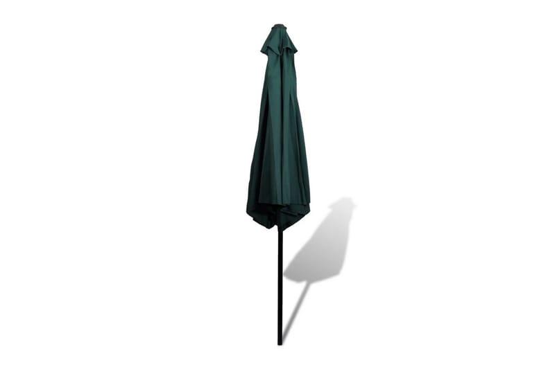 Grønn paraply 3m Stål pol - Grønn - Parasoller