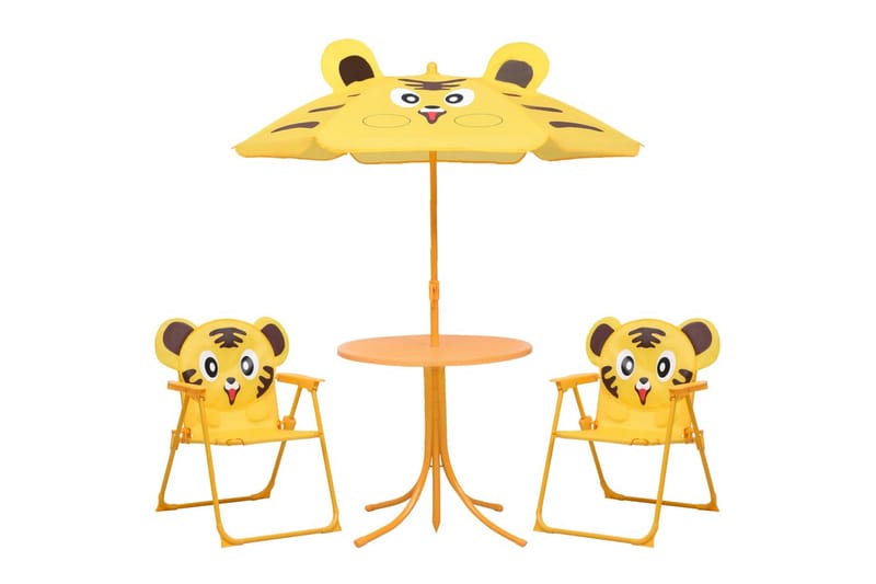 Hagegruppe til barn med parasoll 3 deler gul - Parasoller