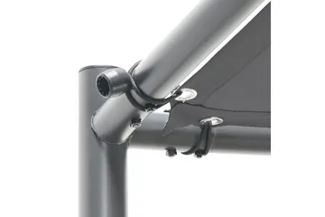Hagepergola Vimino - Grå, svart - Hagemøbler & utemiljø - Solbeskyttelse - Pergola