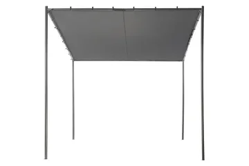 Hagepergola Vimino - Grå, svart - Hagemøbler & utemiljø - Solbeskyttelse - Pergola