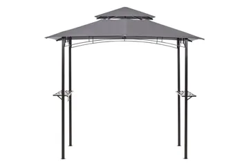 Lusthus Beliani Naro Beige/svart Grey||Black - Hagemøbler & utemiljø - Solbeskyttelse - Paviljong