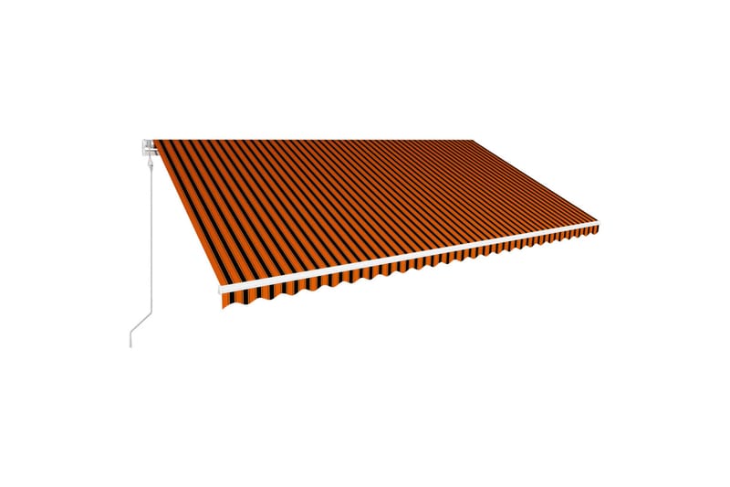 Automatisk uttrekkbar markise 600x300 cm oransje og brun - Markiser - Terrassemarkise
