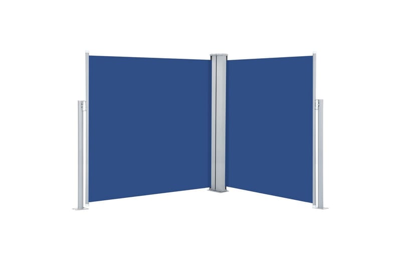 beBasic Uttrekkbar sidemarkise blå 160x600 cm - BlÃ¥ - Sidemarkise - Markiser