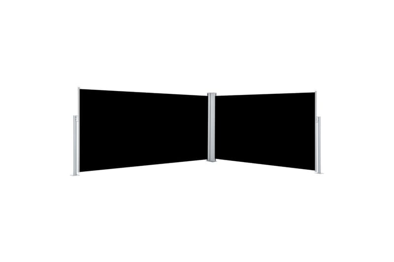 beBasic Uttrekkbar sidemarkise svart 160x600 cm - Svart - Markiser - Sidemarkise