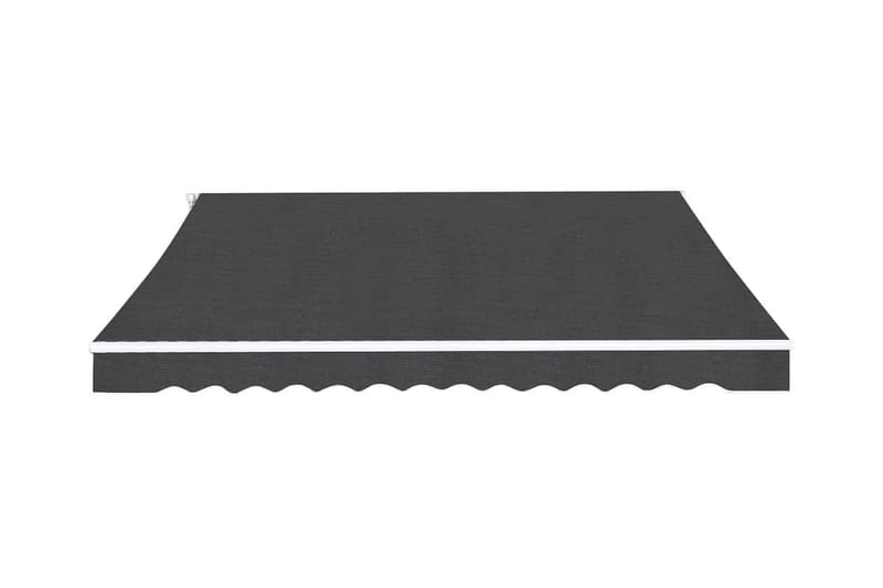 Foldbar markise manuell 400 cm antrasitt - Hvit|Svart - Markiser - Terrassemarkise
