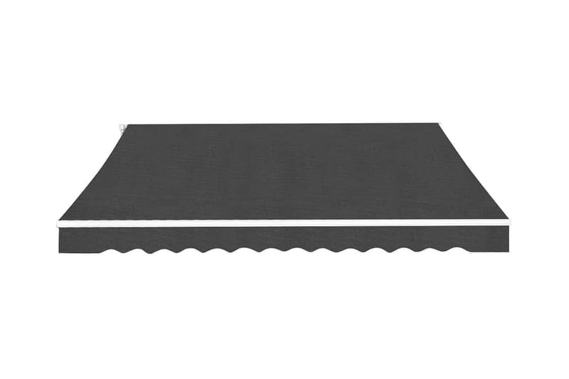 Foldbar markise manuell 450 cm antrasitt - Hvit|Svart - Markiser - Terrassemarkise