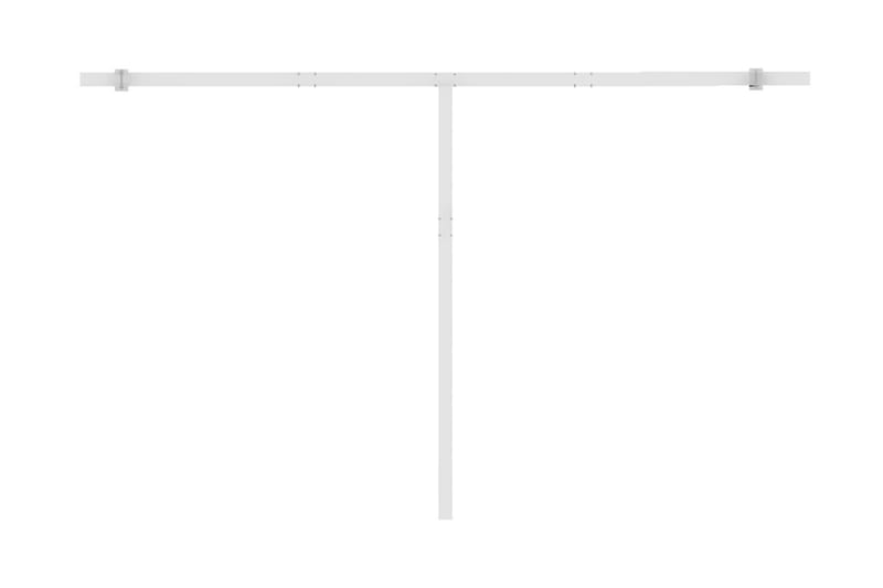 Frittstående manuell uttrekkbar markise 400x350 cm antrasitt - Antrasittgrå - Markiser - Terrassemarkise
