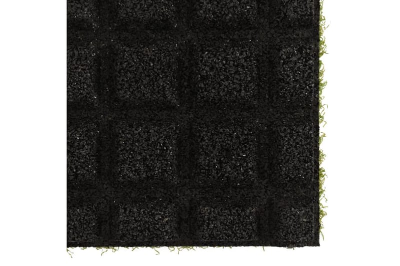Kunstige gressmatter 4 stk 50x50x2,5 cm gummi - Grønn - Markiser - Terrassemarkise