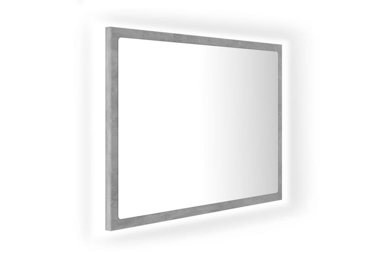 LED Baderomsspeil 60x8,5x37 cm sponplate betonggrå - Grå - Markiser - Terrassemarkise