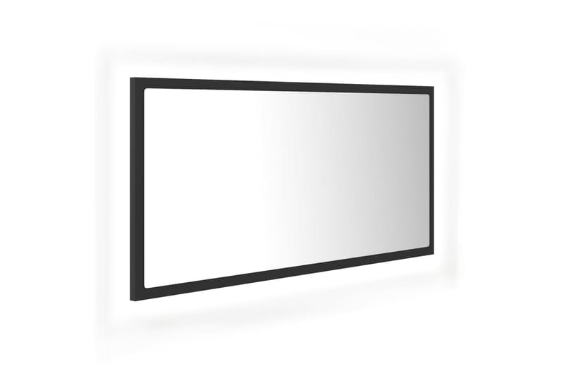 LED Baderomsspeil 90x8,5x37 cm sponplate grå - Grå - Markiser - Terrassemarkise