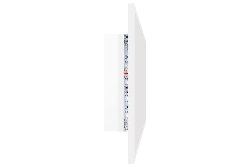 LED Baderomsspeil 90x8,5x37 cm sponplate høyglans hvit - Beige - Markiser - Terrassemarkise