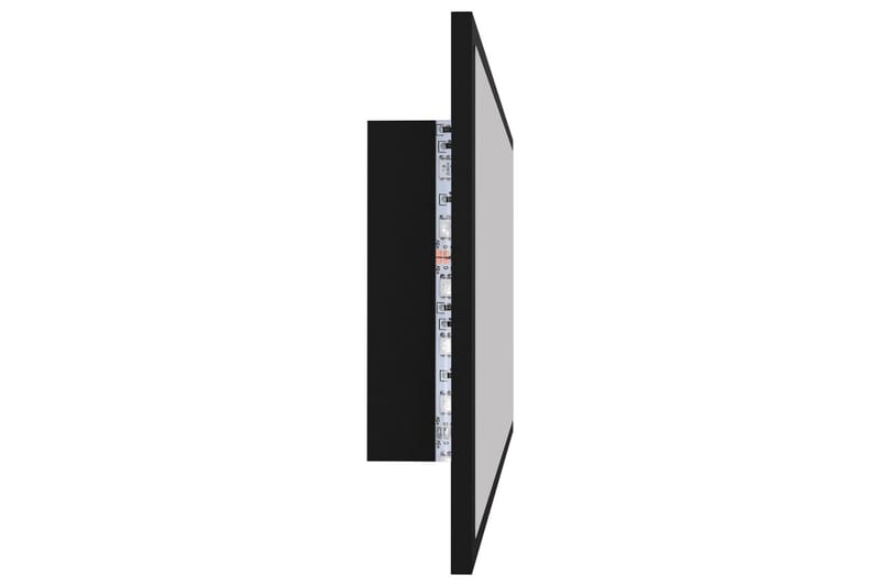 LED Baderomsspeil 90x8,5x37 cm sponplate svart - Svart - Markiser - Terrassemarkise