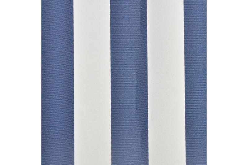 Markiseduk blå og hvit 3 x 2,5 m (ramme ikke inkludert) - Blå|Hvit - Markisevev & markisestoff
