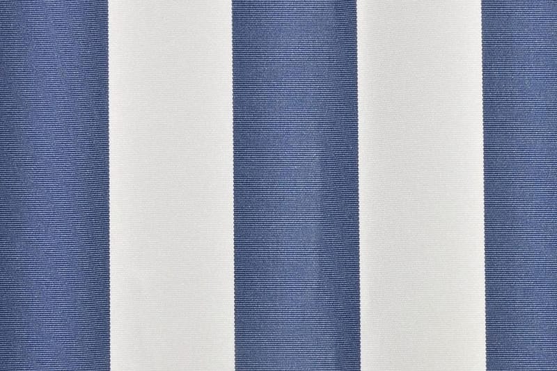 Markiseduk blå og hvit 6 x 3 m (ramme ikke inkludert) - Blå|Hvit - Markisevev & markisestoff