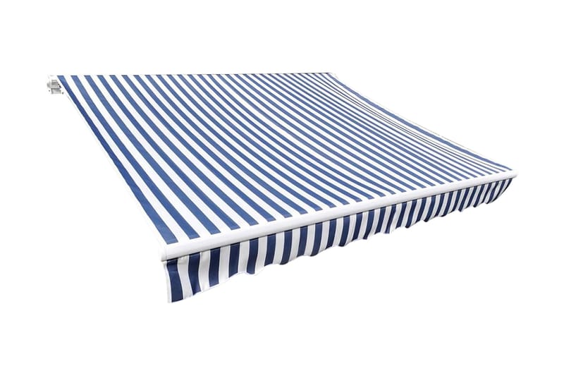 Markiseduk blå og hvit 6 x 3 m (ramme ikke inkludert) - Blå|Hvit - Markisevev & markisestoff