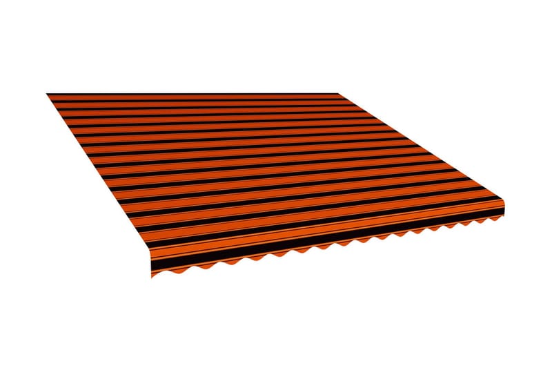Markiseduk oransje og brun 450x300 cm -   - Markisevev & markisestoff