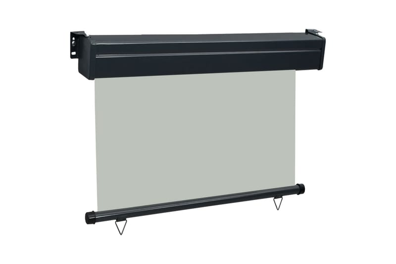 Sidemarkise for balkong 100x250 cm grå - Grå - Sidemarkise - Markiser