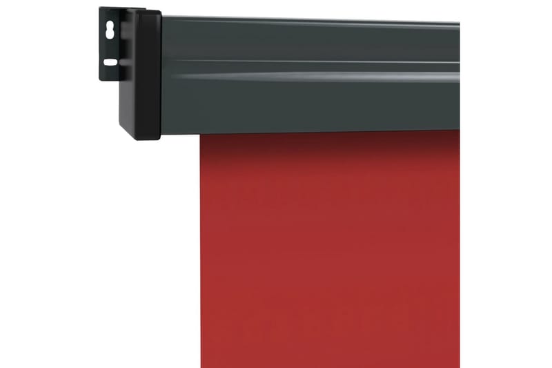 Sidemarkise for balkong 170x250 cm rød - Rød - Sidemarkise - Markiser