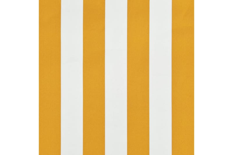 Uttrekkbar markise 250x150 cm gul og hvit - Markiser - Vindusmarkise