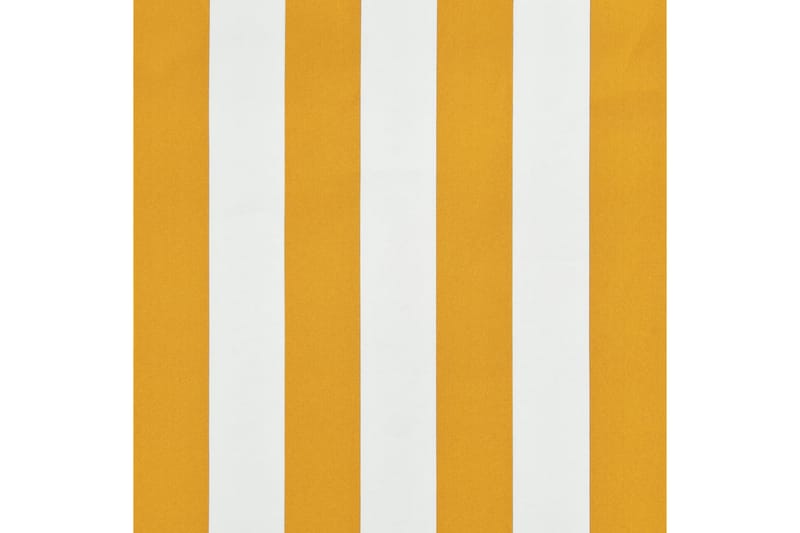 Uttrekkbar markise 300x150 cm gul og hvit - Markiser - Terrassemarkise