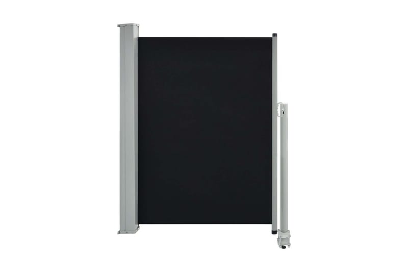 Uttrekkbar sidemarkise 100 x 300 cm svart - Markiser - Sidemarkise