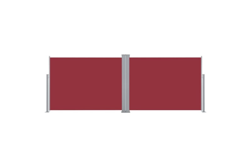 Uttrekkbar sidemarkise 100x1000 cm rød - Sidemarkise - Markiser