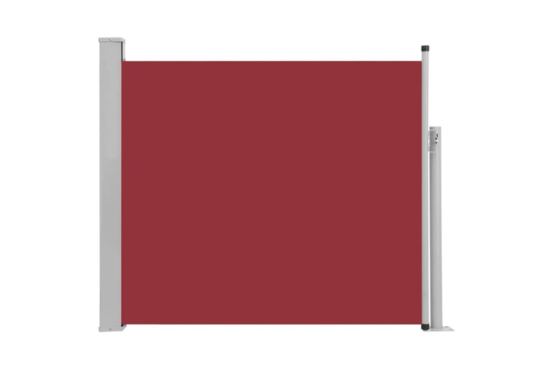 Uttrekkbar sidemarkise 100x300 cm rød - Markiser - Sidemarkise