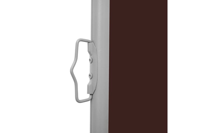 Uttrekkbar sidemarkise 100x500 cm brun - Sidemarkise - Markiser
