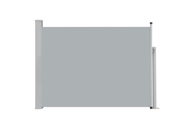 Uttrekkbar sidemarkise 100x500 cm grå - Sidemarkise - Markiser
