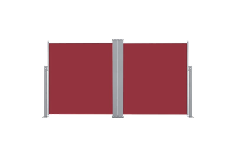 Uttrekkbar sidemarkise 100x600 cm rød - Sidemarkise - Markiser