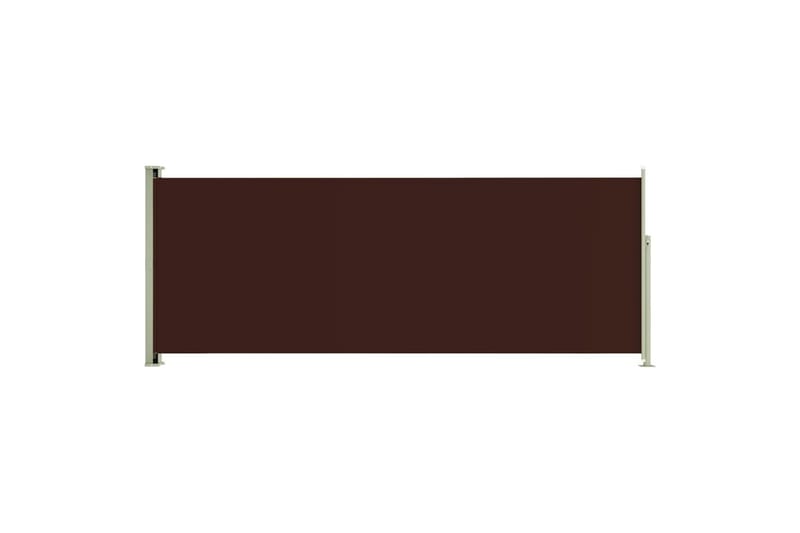 Uttrekkbar sidemarkise 117x300 cm brun - Brun - Sidemarkise - Markiser