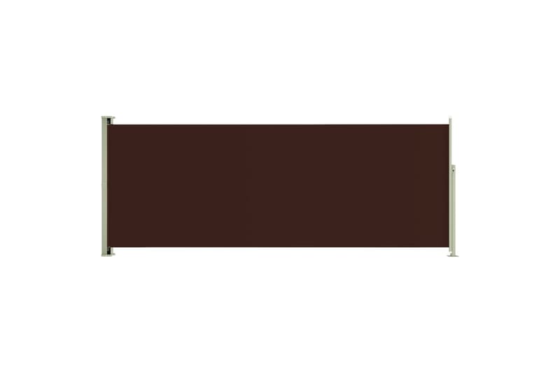 Uttrekkbar sidemarkise 117x300 cm brun - Brun - Sidemarkise - Markiser