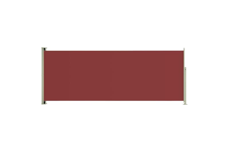 Uttrekkbar sidemarkise 117x300 cm rød - Rød - Sidemarkise - Markiser