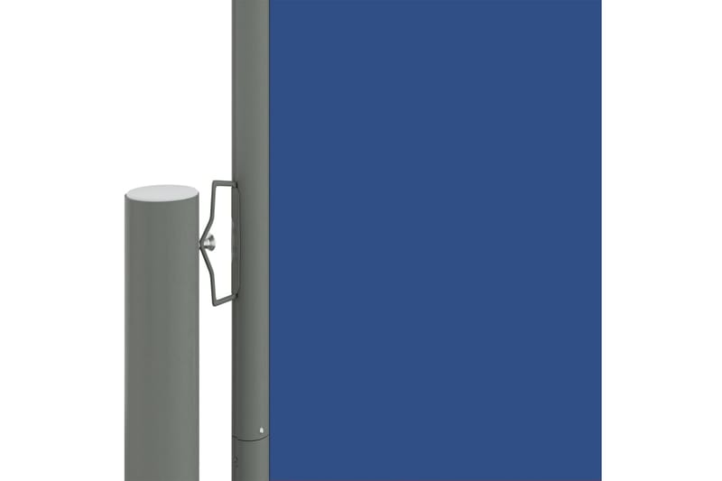 Uttrekkbar sidemarkise 117x600 cm blå - Blå - Sidemarkise - Markiser