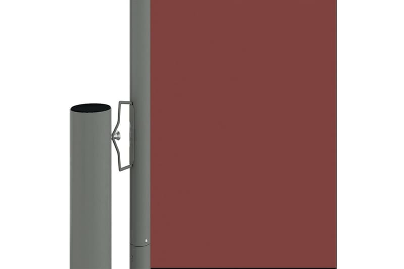 Uttrekkbar sidemarkise 117x600 cm brun - Brun - Sidemarkise - Markiser