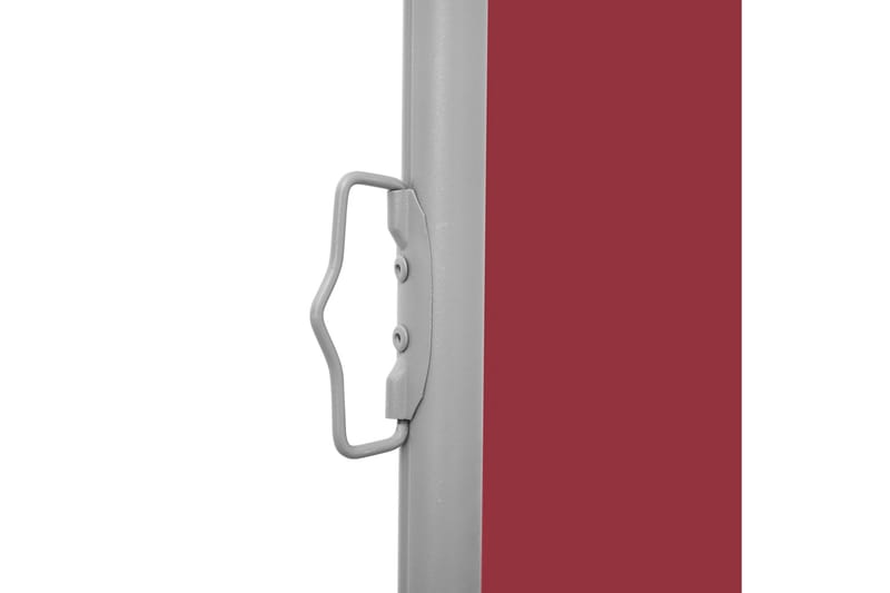 Uttrekkbar sidemarkise 120x1000 cm rød - Sidemarkise - Markiser