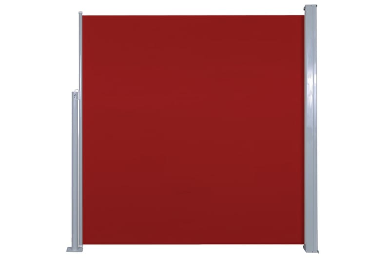 Uttrekkbar sidemarkise 140 x 300 cm rød - Sidemarkise - Markiser